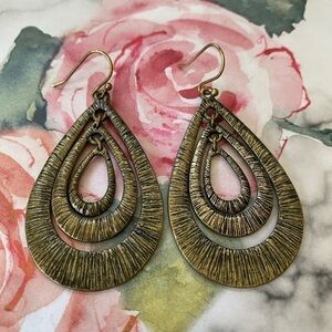 Kiam Family Earrings Bronze Vintage Desgner